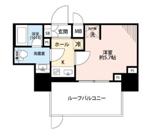 プレール・ドゥーク戸越銀座通り　702号室　間取り