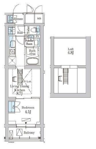 パークアクシス北千束MOCXION　402号室　間取り