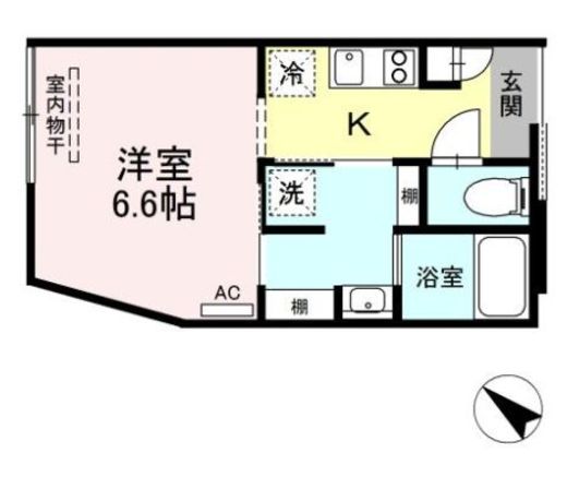 グランテージ西小山　204号室　間取り