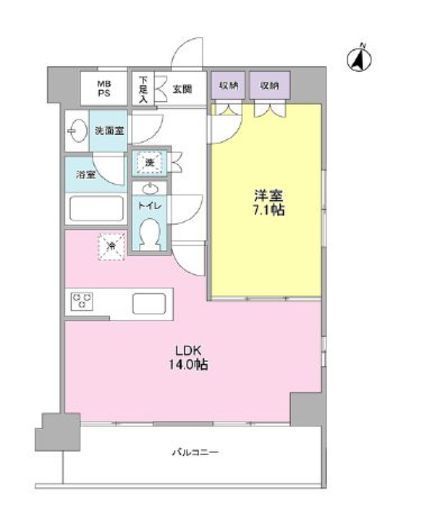 プレディアスタイル池上南EAST　503号室　間取り