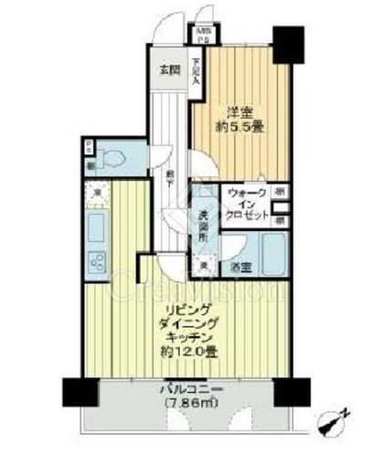 ラビ目黒　206号室　間取り