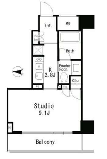 MFPRコート目黒南　405号室　間取り