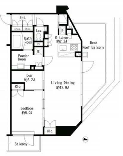 MFPRコート目黒南　802号室　間取り