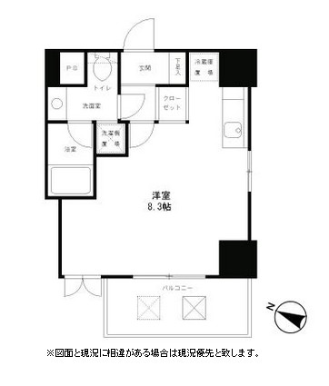 レジディア恵比寿　803号室　間取り