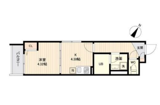 ラクラス三軒茶屋　208号室　間取り