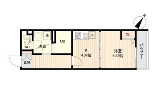 ラクラス三軒茶屋　305号室　間取り