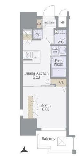 エステムプラザ愛宕虎ノ門レジデンス　204号室　間取り