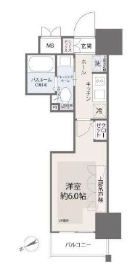 エステムプラザ愛宕虎ノ門レジデンス　704号室　間取り