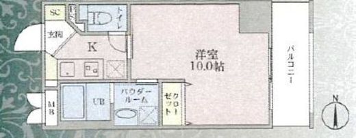 Plumeria　703号室　間取り