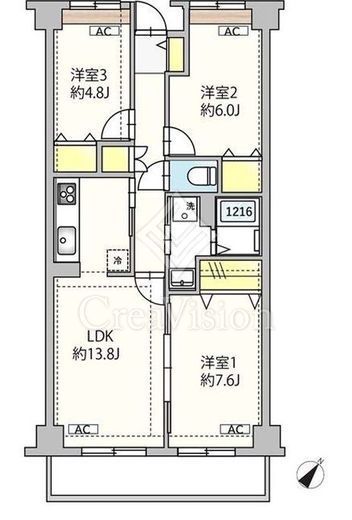 東雪谷マンション　104号室　間取り