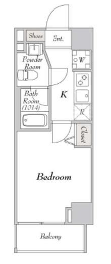 ミリアレジデンス大崎　401号室　間取り