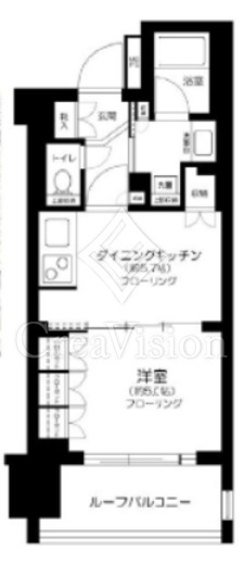 ライオンズアイル赤坂　903号室　間取り