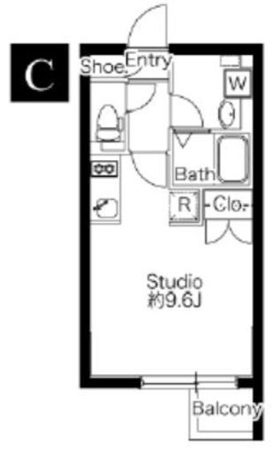 プライマル駒沢大学　402号室　間取り