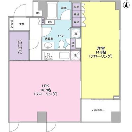 ポローニアハウス赤堤　401号室　間取り