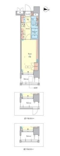 RJRプレシア千鳥　214号室　間取り