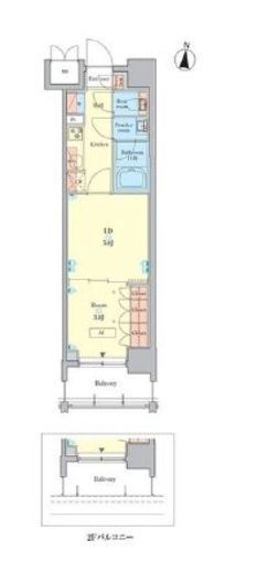 RJRプレシア千鳥　702号室　間取り