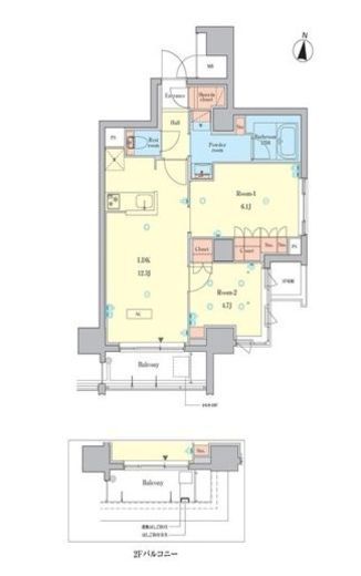 RJRプレシア千鳥　901号室　間取り