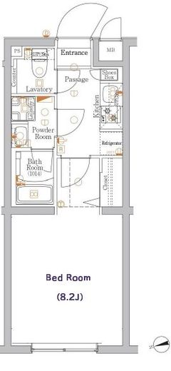 XEBEC経堂 (ジーベック経堂)　307号室　間取り