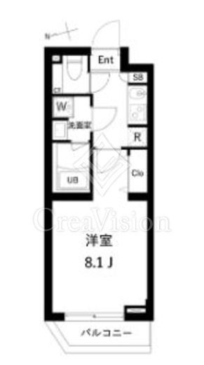 XEBEC経堂 (ジーベック経堂)　405号室　間取り