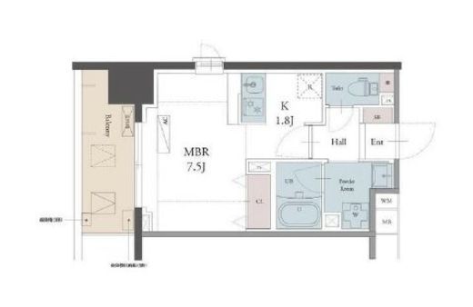 ラグゼナ用賀　302号室　間取り