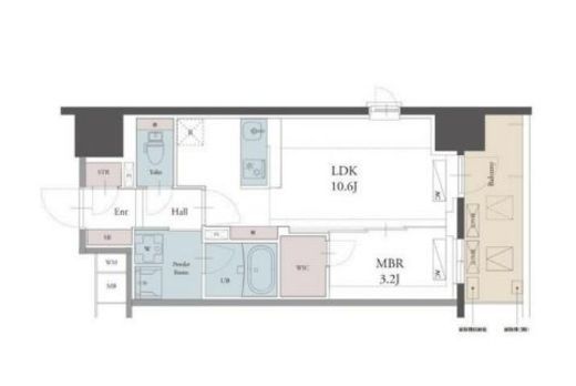 ラグゼナ用賀　503号室　間取り