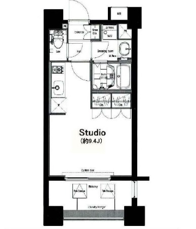 コンフォリア麻布十番　801号室　間取り