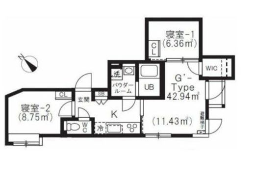 BRICK RESIDENCE 目黒本町　207号室　間取り