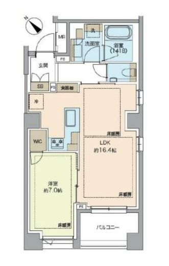 レガシス代官山　203号室　間取り