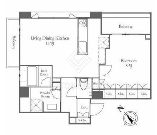 レガシス代官山　305号室　間取り