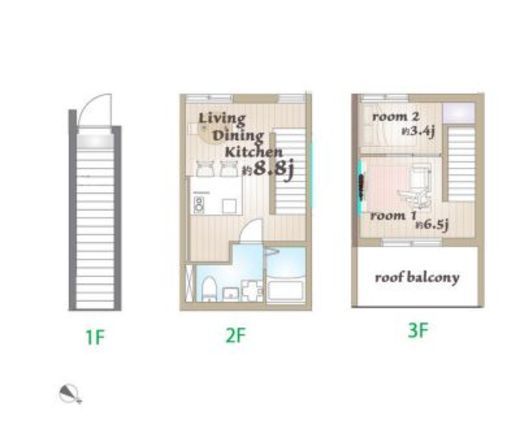 ルミドゥース目黒　204号室　間取り