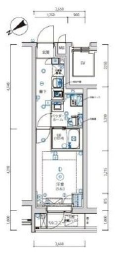 アルテシモアクレ　202号室　間取り