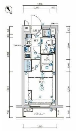 アルテシモアクレ　404号室　間取り