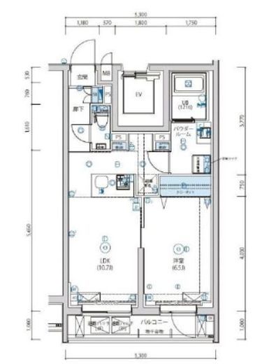 アルテシモアクレ　401号室　間取り