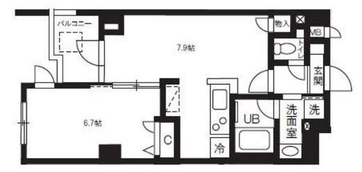 アルティザ自由が丘　203号室　間取り