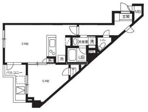 アルティザ自由が丘　304号室　間取り