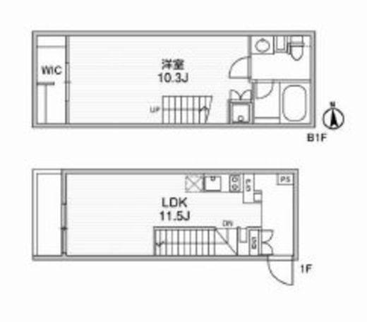 FLUFFY自由が丘 (フラッフィー自由が丘)　106号室　間取り