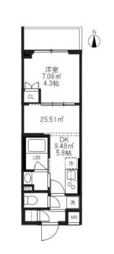 ハーモニーレジデンス蒲田アートヴィラ　205号室　間取り