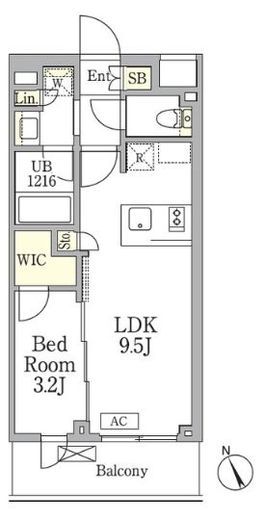 AIFLAT馬込 (アイフラット馬込)　404号室　間取り