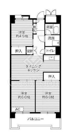 ビレッジハウス品川八潮タワー　1-914号室　間取り