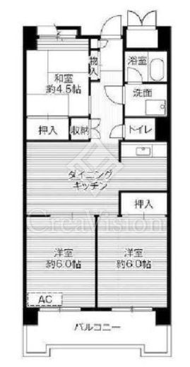 ビレッジハウス品川八潮タワー　1-219号室　間取り