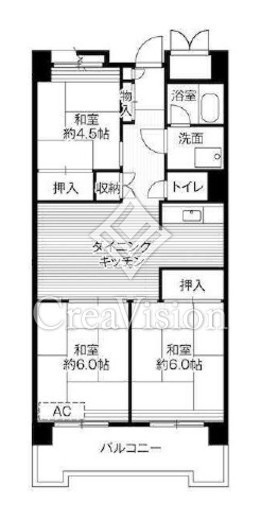 ビレッジハウス品川八潮タワー　1-1401号室　間取り