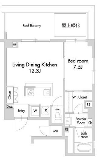 プライムアーバン田園調布南　503号室　間取り