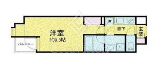 W-gates Tower　602号室　間取り