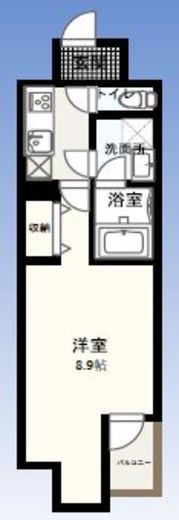 W-gates Tower　701号室　間取り