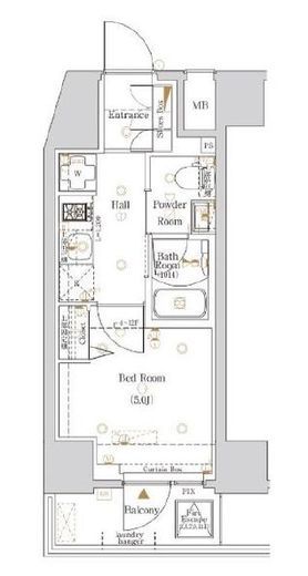Log戸越 (ログ戸越)　1202号室　間取り