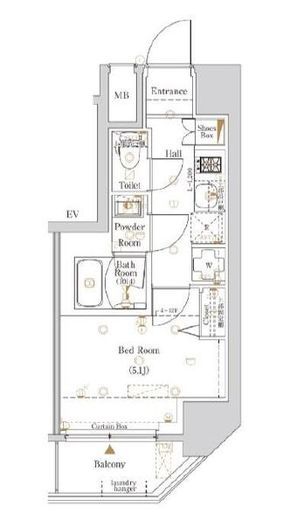 Log戸越 (ログ戸越)　205号室　間取り