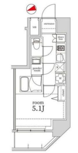 Log戸越 (ログ戸越)　904号室　間取り