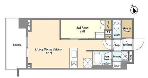 エル・セレーノ品川西大井　309号室　間取り