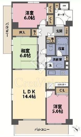 ファミール明大前　316号室　間取り