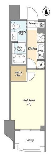 ウェルスクエア西蒲田　202号室　間取り